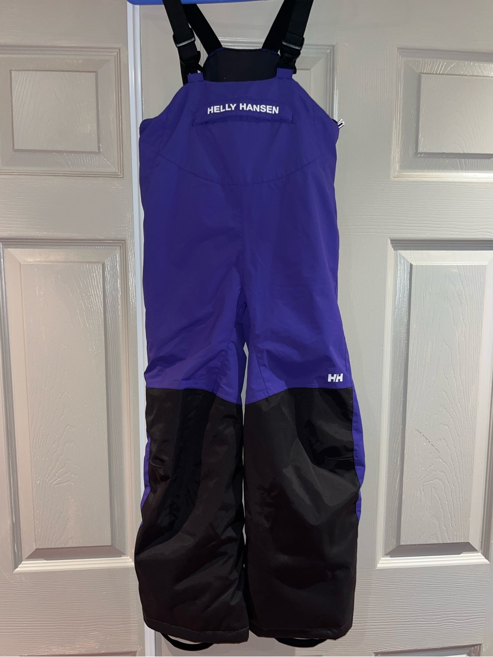 Helly Hansen Ski Snowboard Kids' Rider Snow Bib Overall Pants Size 128/8 Purple